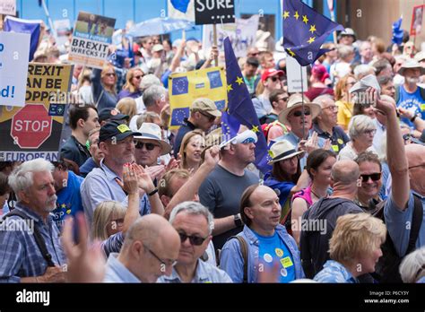 Peoples Vote Anti Brexit Protest Estimated 100 000 March To