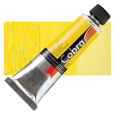 Cobra Artist Water Mixable Oil Paint Primary Yellow 150 Ml Tube