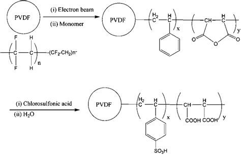 The Procedure To Prepare Pvdf Grafted Membranes Reproduced From J Download Scientific