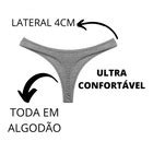 10 Calcinha Fio Dental Algodão Lingerie Moda Íntima Sexy Parcelamento