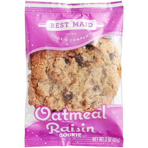 Best Maid Individually Wrapped Oatmeal Raisin Cookie 3 Oz 48 Case