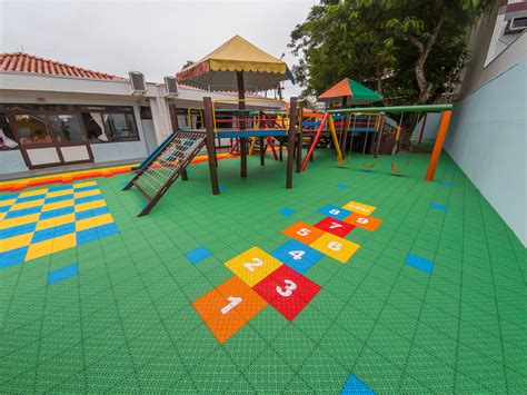 Flexquadra Piso Esportivo Modular Para Playgrounds