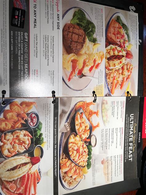 Red Lobster Menu