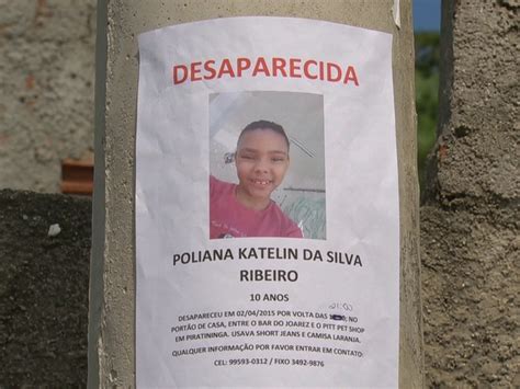 G1 Portal Dos Desaparecidos Divulga Cartaz De Menina Sumida No Rj