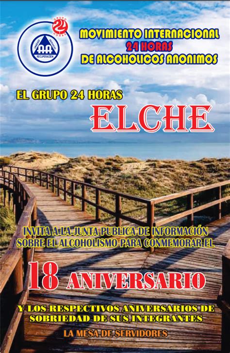 El grupo 24 Horas de Alcohólicos Anónimos celebra su 18º aniversario