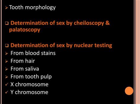 Sex Determination In Forensic Pptx