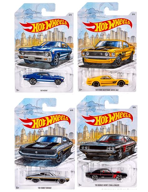 Mua Hot Wheels Detroit Muscle Car Series Set of 4 Vehicles trên Amazon