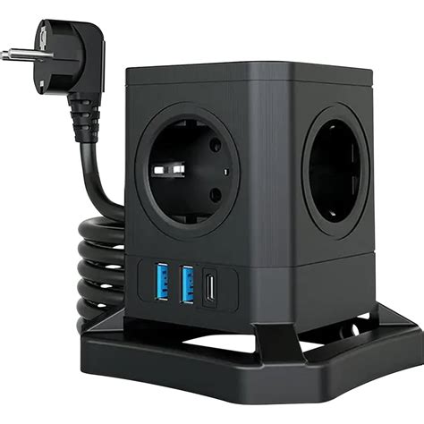 Сетевой фильтр QUMO Power Block System PD1 12SP5U P-0003, 5 розеток ...
