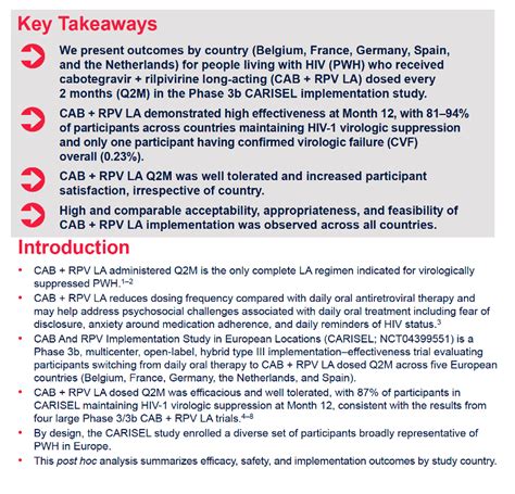 Effectiveness Safety And Implementation Outcomes Of Cabotegravir