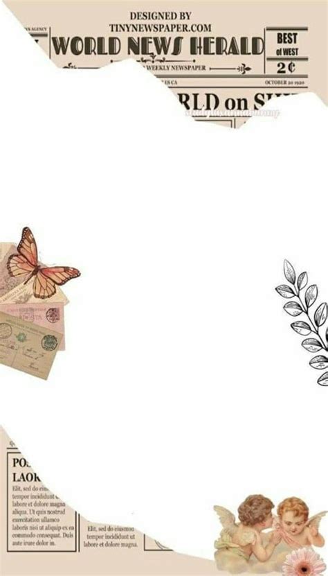 A Paper With An Angel And A Butterfly On It