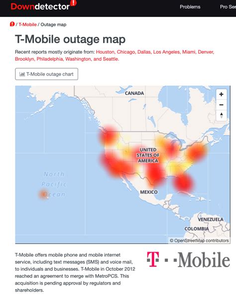 T Mobile Outage Map – Map Of The Usa With State Names