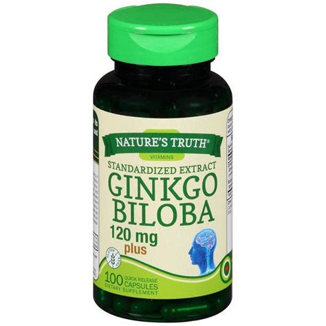 Nature S Truth Gingko Biloba W Bacopa Monnieri Extract 100ct 4 Pack