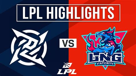 Nip Vs Lng Highlights All Games Lpl Spring Ninjas In Pyjamas