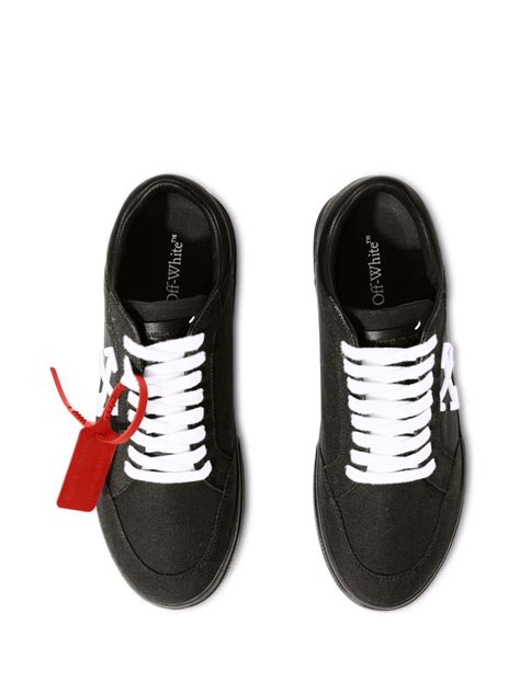 Off White New Low Vulcanized Sneakers Black Farfetch Uk