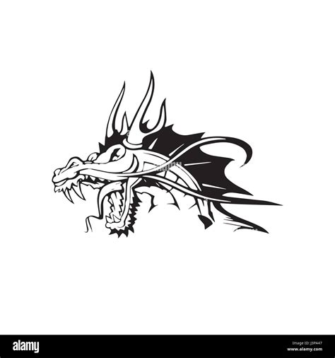 Chinese dragon tattoo design Stock Vector Image & Art - Alamy