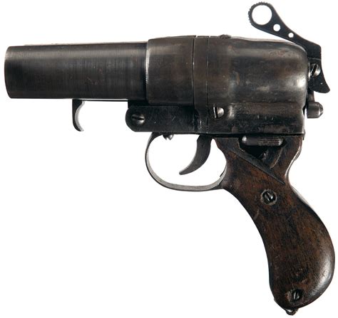 Wwii Japanese Type 90 Double Barrel Flare Pistol