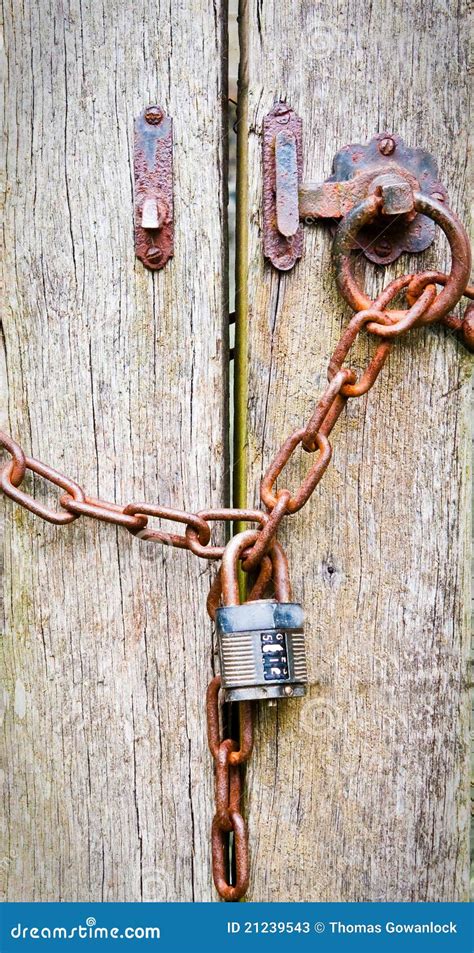 Locked gate stock image. Image of connected, metal, secured - 21239543