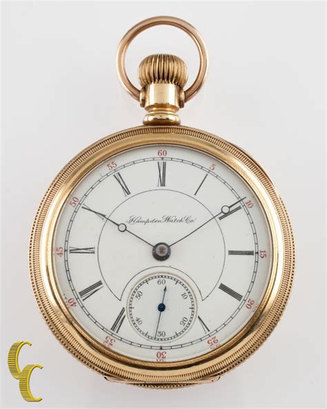 Hampden Dueber K Yellow Gold Filled Antique Open Face Pocket Watch