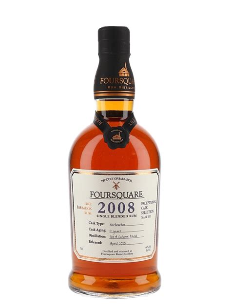 Foursquare 2008 12 Year Old Single Blended Rum - Lot 148603 - Buy/Sell ...