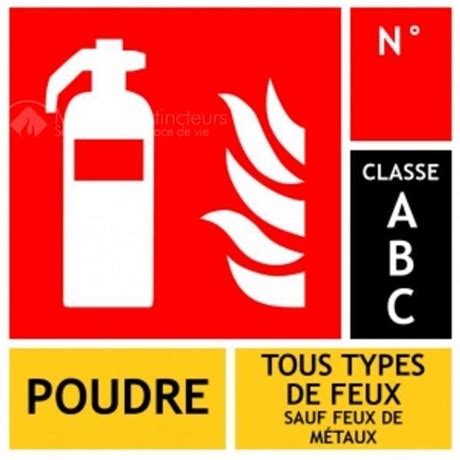 Panneau PVC Poudre 10 X 10 Cm Classe ABC