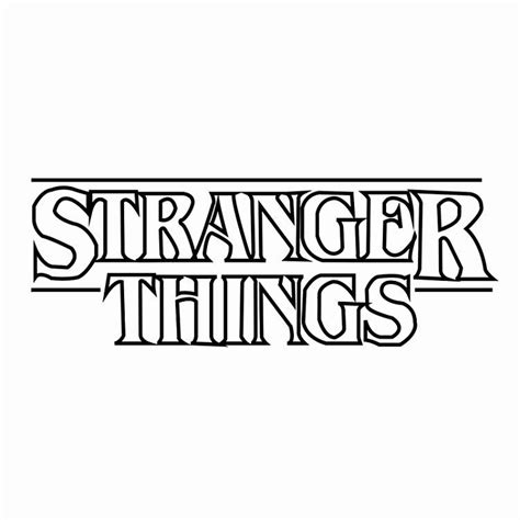 List Of Stranger Things Coloring Pages Logo