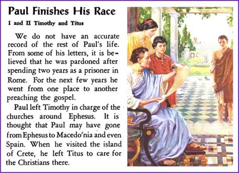 Paul Finishes His Race (Story) - Kids Korner - BibleWise