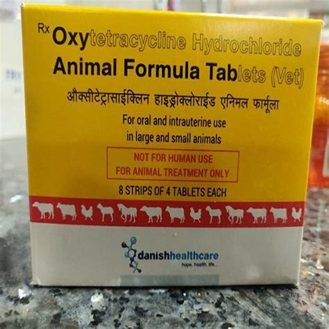 Oxytetracycline Hcl Veterinary Tablet Packaging Size X Tablets