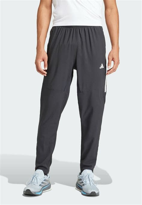 Adidas Performance Own The Run 3 Stripes Tracksuit Bottoms Black Uk