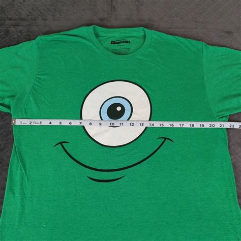 Monsters Inc Shirt Mike Wazowski Disney Pixar Green S Gem