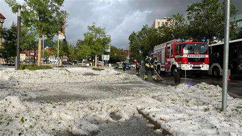 Reutlingen nach Hagel und Überschwemmung wie im Winter SWR Aktuell