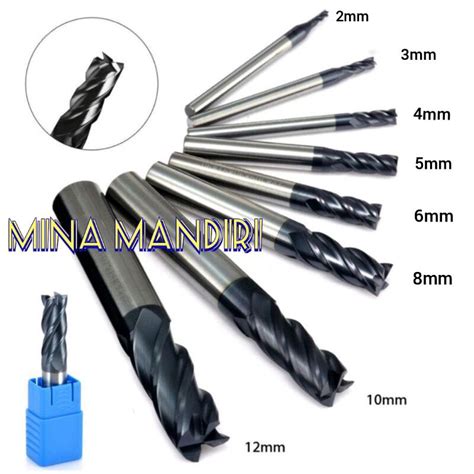 Jual Endmill Mata Milling Mata Bor Frais Mm