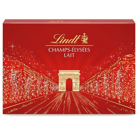 LINDT Champs Elysées assortiment de chocolats au lait fourrés 44 pièces