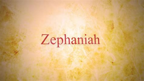 Books Of The Old Testament In The Bible Series Zephaniah Stock