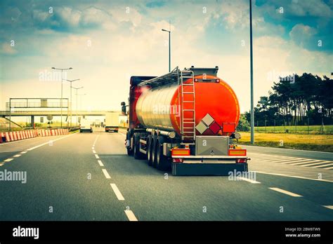 tank car   highway stock photo alamy