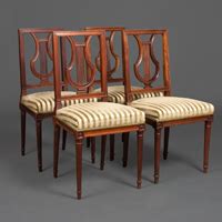 Chaises En Acajou Louis Xvi Soubrier Louer Si Ges Chaise Xviiie