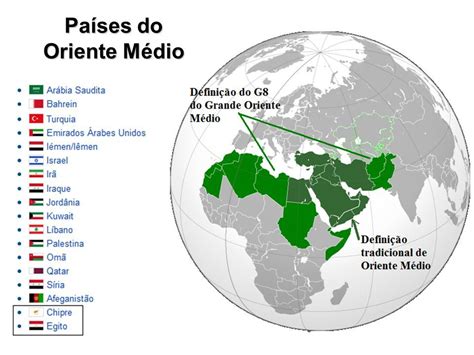 Mapa de Oriente Próximo, Medio Oriente, Cercano Oriente
