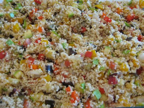 Couscous marroquino legumes Abobrinha berinjela pimentão