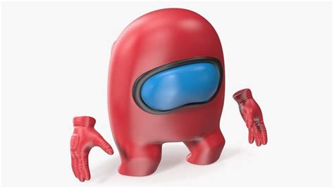 modelo 3d Among Us Red Character Sad - TurboSquid 2003863