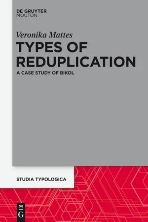 [PDF] Types of Reduplication by Veronika Mattes | 9783110362978 ...