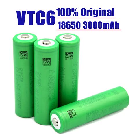 2 20 Piezas 100 Original VTC6 18650 Bater A De Litio 3 7V 3000mAh Para