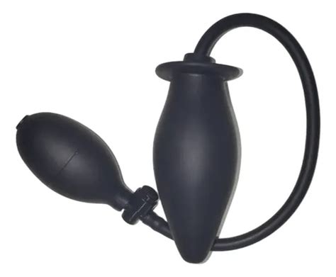 Real Skin Plug Anal Inflable C Valvula Negro Mercadolibre