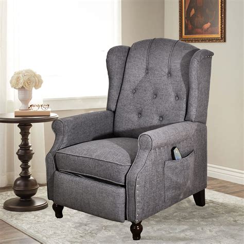 BINGTOO Recliner Chair With Massage And Heat Accent Chairs For Living