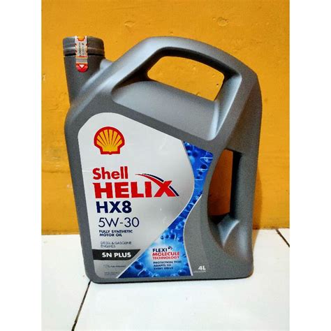 Jual Oli Shell Helix Hx8 5w 30 Kemasan 4 Ltr Shopee Indonesia