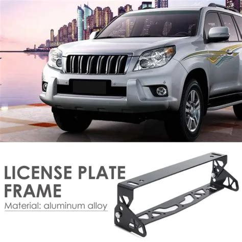 ADJUSTABLE TILT LICENSE Plate Bracket Aluminum Number Plate Holder