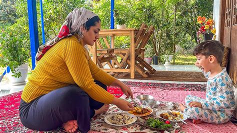 Village Lifestyle In Iran Cooking Minced Lamb For Lunch Daily