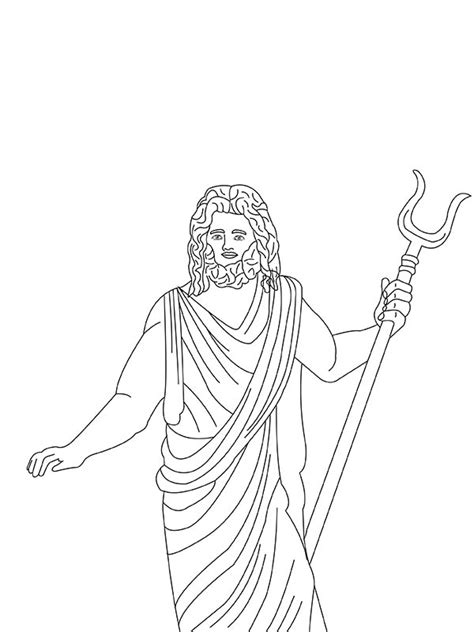 Hades Greek God Of The Underworld Coloring Page Free Printable