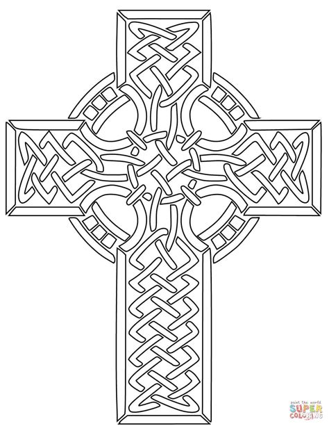 Coloriage Croix celte Coloriages à imprimer gratuits