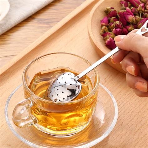 1 Pc Stainless Steel Practical Heart Shape Tea Infuser Spoon Strainer