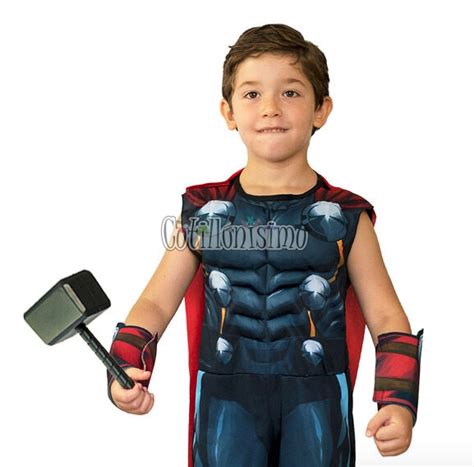 Disfraz THOR MUSCULOSO OFICIAL MARVEL Talle 2 Niños NewToys Cotillonisimo