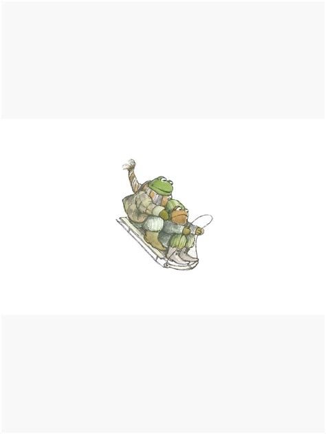 Frog And Toad Sledding Sticker Coffee Mug For Sale By Katew F Redbubble